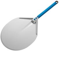 Aliuminio picos mentelė, skersmuo 330 mm, trumpa rankena