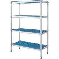 Linijinė aliuminio stelažo GN 4 lygiai „Modular Rack“
