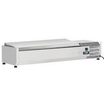 Viršutinė lentyna 5 x GN 1/3 ir 1 x GN 1/2 – 150 mm, su nerūdijančio plieno dangčiu