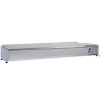 Viršutinė lentyna 9 x GN 1/3 – 150 mm, su nerūdijančio plieno dangčiu
