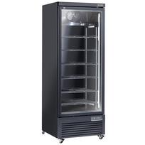 Vertikalus šaldytuvas-vitrina, 1 durys, 615 litrų – JUODAS