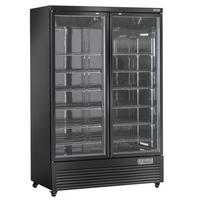 Vertikalus šaldytuvas-vitrina, 2 durys, 1085 litrų – JUODAS
