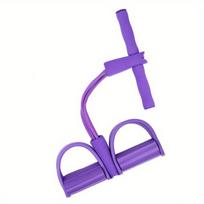 6 Vamzdelių Pasipriešinimo Guma su Pedalais ir Rankenomis (violetinė)