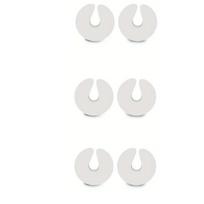 Apsauga durims Tech Zone, 6 vnt, white