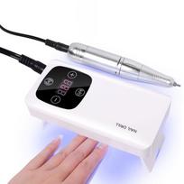Elektrinis nagų rinkinys 3in1, freza su LED lempa, 45 000 RPM, 1 vnt.