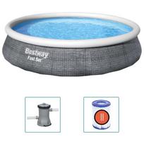Baseino rinkinys su siurbliu Bestway Fast Set, 396x84cm, su filtru