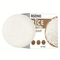 Kietas ryžių muilas - šampūnas Rozino, 60 g