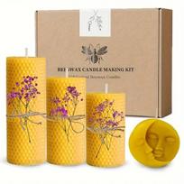 Beeswax Candle Making Kit Bičių vaško žvakių rinkinys, 4 vnt