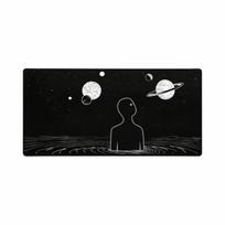 Žaidimų pelės kilimėlis Cosmic Dream Art didelė, Galaxy dizainas, neslystantis guminis pagrindas, lygaus paviršiaus ir preciziškai susiūtos briaunos