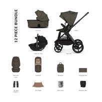 Venicci UPLINE 3 Truffle universalus vežimėlis 3in1, 12 dalių rinkinys