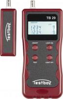 Network wiring tester Testboy 29, RJ45/RJ11/USB/BNC/IEEE 1394, LCD display, red/black 61705000 | 4028532202903