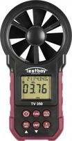 Digital anemometer Testboy TV 350, humidity and temperature measurement, USB interface, red/black 62601000 | 4028532203504