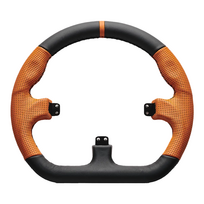 ASETEK Closed D Orange Leather Rim