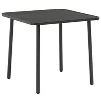 Sodo stalas, tamsiai pilkas, 80x80x72cm, plienas