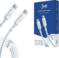 USB kabelis 3mk Hyper Silicone Cable Type-C 60W 3A 1m