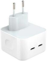 „iLike CH1“ 35 W dviejų prievadų USB-C greitasis įkroviklis visiems „Apple“ įrenginiams (analoginis A2676 MNWP3ZM/A) Baltas