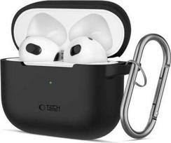 Apple AirPods 3 Tech-Protect silikoninis dėklas ausinėms juodos spalvos