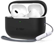 Apple AirPods Pro 1 / 2 Tech-Protect silikoninis dėklas ausinėms juodos spalvos