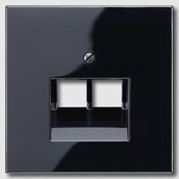 Jung Dangtelis tel./komp. lizdo LS969-2UASW, juodas