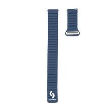 Araree Mėlyna Connect hibrīdā ādas-silīcija magnētiskā cilpa siksna 22mm (M/L 130mm) Midnait Mėlyna