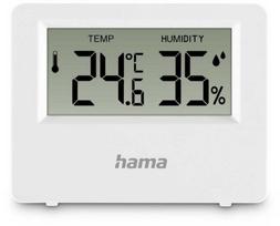 Hama Ebro Digitālais Termo-Higrometrs iekštelpu temperatūras un mitruma monitors balts