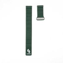 Araree Connect hibrīda ādas-silikona magnētiskā cilpa siksna 20mm (M/L 130mm) meža zaļa