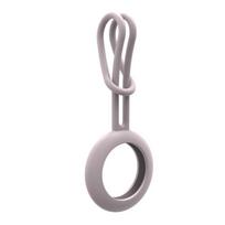 iLike AirTag Silicone Keychain Loop Case Rožinė
