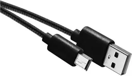 Emos USB-A 2.0 / mini USB-B 2.0 charging/data cable, 2m, juodas