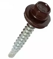 Stoginiai savisriegiai, ZN su tarpine, 4,8 x 35 mm, RAL 8017, 20 vnt.