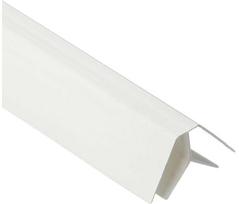 PVC dailylentės vidinis kampas 101 (309,317), baltos sp., 3 m ilgio