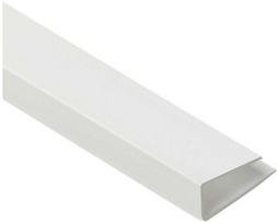 PVC dailylentės pradžios profiliuotis J-101 (309,317), baltos sp., 3 m ilgio