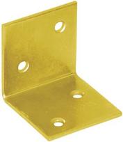 Montavimo kampas, 40 x 40 x 40 x 1,5 mm, geltonai cinkuotas 50 vnt.