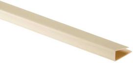 PVC dailylentės pradžios profiliuotis J-102 (310), 3 m ilgio