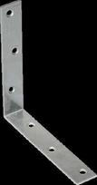 Montavimo kampas, 125x125x22x2,0mm, cinkuotas