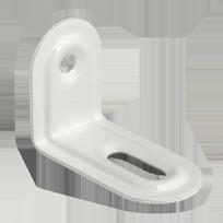 Montavimo kampas, 40x28x22x1,0mm, baltas