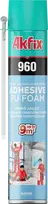 Šiaudelinės klijuojančios putos AKFIX 960 PU, 750 ml