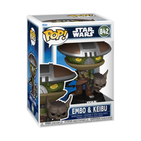 FUNKO POP! Vinilinė figūrėlė: Star Wars: Mandalorian & Grogu - Buddy Embo & Keibu