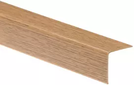 PVC kampinis profiliuotis W-PC-K1515-115-275, ąžuolo sp., 2750 x 15 x 15 mm