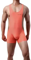 Seksualus vyriškas kombinezonas, oranžinis
