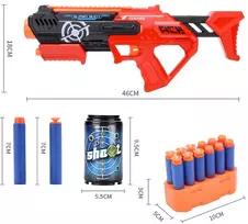 Žaislinis šautuvas su minkštais šoviniais „Super Shoot“