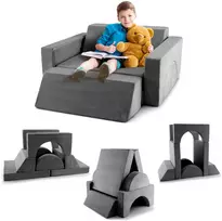 Sofa Pilka/Rožinė 8 vnt.