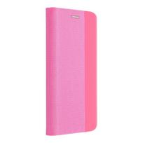 TakeMe Fabric serijos išmanusis magnetinis fiksavimo atverčiamas dėklas, skirtas Samsung Galaxy A02S (A025F) A03S (A037F) Rožinė