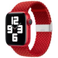TakeMe Fabric dirželis, skirtas Apple Watch Ultra 8/7/6 / SE / 5/4/3/2 (49mm / 45mm / 44mm / 42mm) Raudona