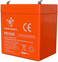 Power Bubble PB1204 Li-Ion akumulators (AGM) 4Ah 12V (90x70x101 mm) Premium šūnas 1.25kg Oranžs
