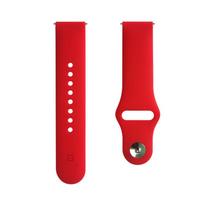 Evelatus Priedai do zegarków Dirželis 20mm Silicone Loop Watch Straps (S/M 110mm) Raudona (Model)