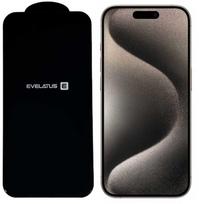 Evelatus iPhone 16 Pro 3D Privātuma Gorilla Stikla Ekrāna Aizsargs Pilna Seguma Pret Statisko Melns