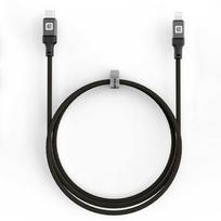 Evelatus USB C - Lightning kabelis 1.2M 60W (MFI09) aliuminio korpusas su pynimu Juodas