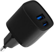 Evelatus USB-A and USB-C 30W Max / EU charger Juodas