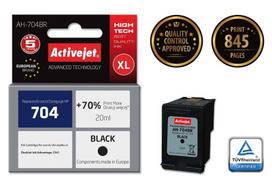 Kasetė rašaliniams spausdintuvams Activejet AH-704BR Ink Cartridge (replacement for HP 704 CN692AE; Premium; 20 ml; black)