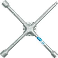 Kryžinis ratų raktas 17x19x21 mm su 1/2" jungtimi